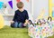 Easter Storage Basket 14.9×10.2×9.8 in – Foldable bunny organizer with waterproof lining, perfect for toys or holiday gifts.